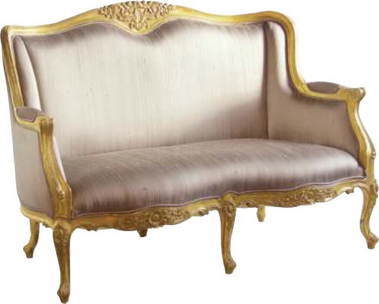 Versailles 2 Seater Settee Silk - French Furniture - Class Antique Furnitur...
