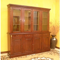Indonesia furniture manufacturer and wholesaler Bookcase italian 4 doors