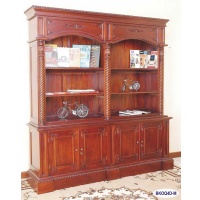 Indonesia furniture manufacturer and wholesaler Qobla open bookcase 4 door