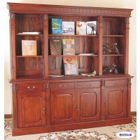 Indonesia furniture manufacturer and wholesaler Open bookcase victorian 4 door