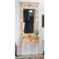 Indonesia furniture manufacturer and wholesaler Halcyon console and mirror